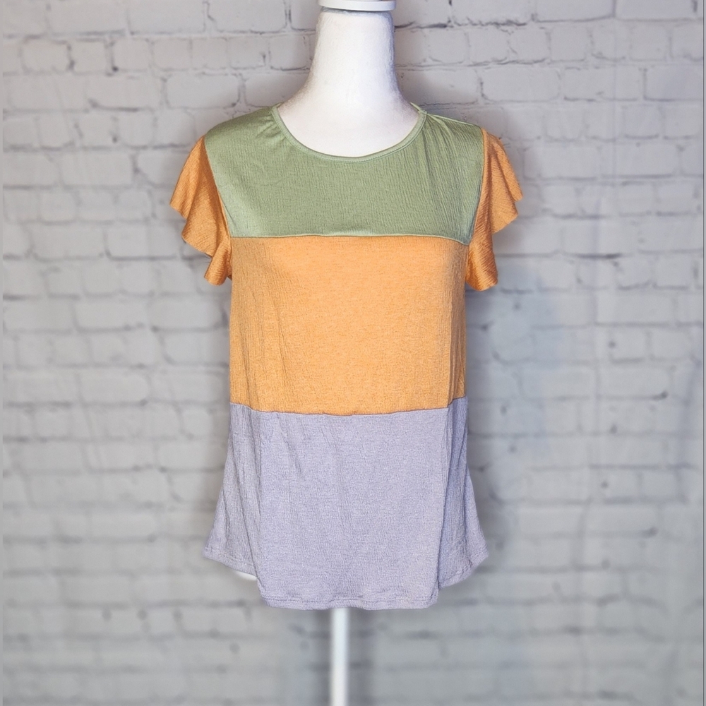 MULTI COLOR BLOCK TOP